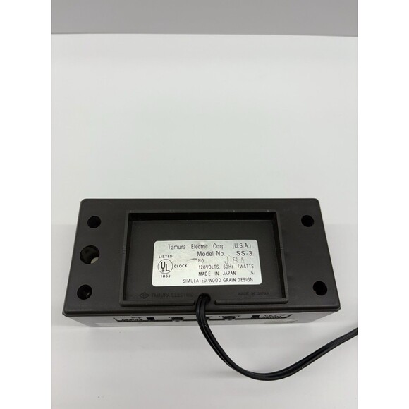 LUMITIME Alarm Clock & Timer Tamura Electric Model SS-3 Japan Faux Wood Tested - Picture 11 of 14